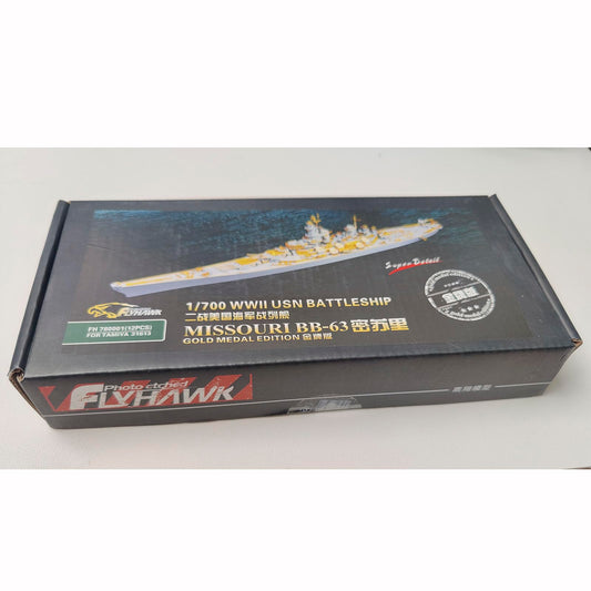 FLYHAWK FH780001 for TAMIYA 31613 1/700 WW2 USN BATTLESHIP BB-63 MISSOURI GOLD MEDAL VERSION Photoetch Enhancement Parts Photoetch Set Etched Parts