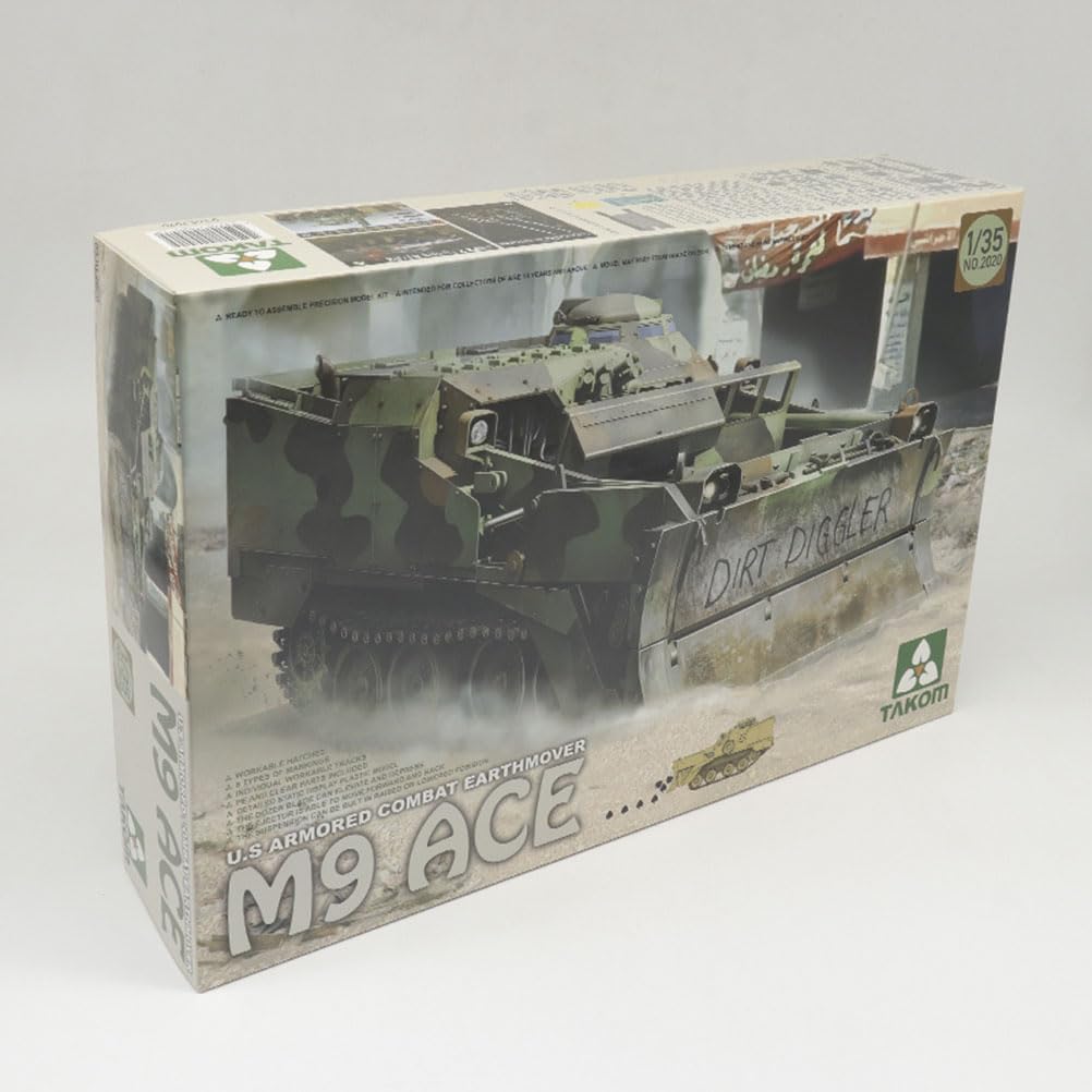 花田制造 TAKOM U.S Armored Combat Earthmover M9 ACE Tank Model Kit, 1/35 Scale