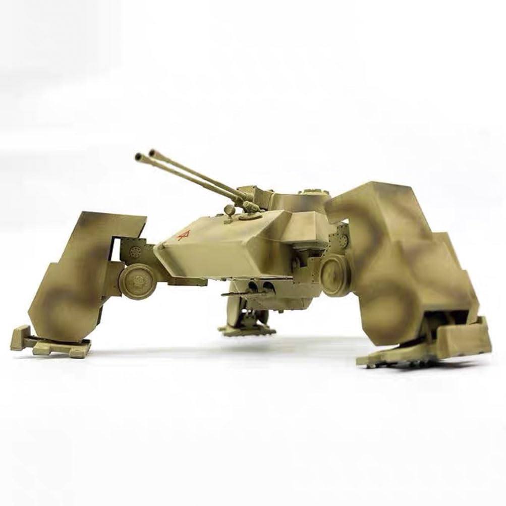 花田制造 UA72354 Fist of War German E-75 Mech 55mm Twin Gun Assault Tank, 1:72 Scale Model Kit