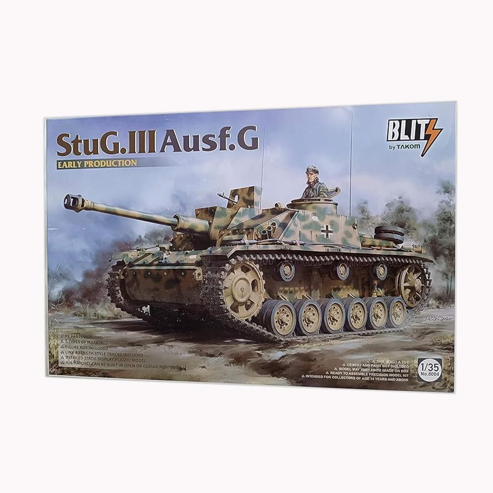 花田制造 Takom 8004 StuG.III Ausf.G Early Production Tank Model Kit, 1/35 Scale, Military Display Model