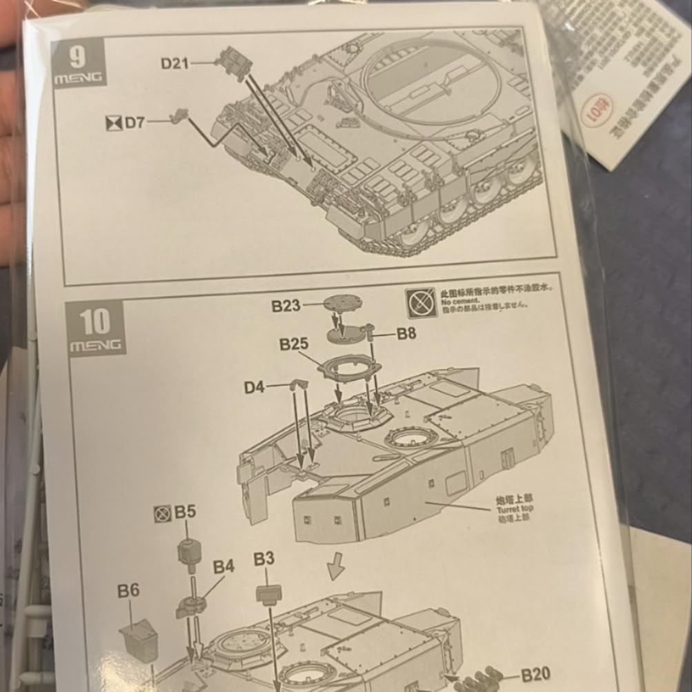 Meng 72-009 Leopard 2 A4 German Main Battle Tank Model KIT,1/72 Scale
