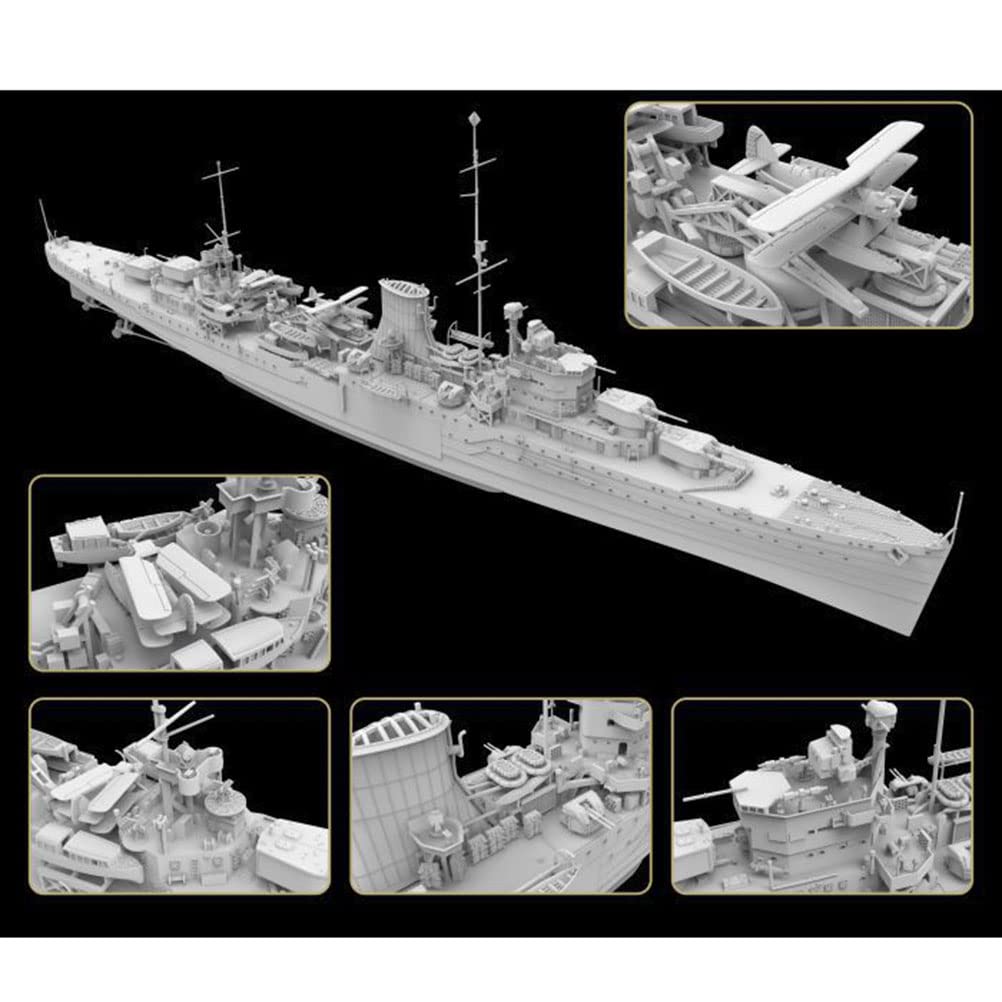 FLYHAWK FH1110S Flyhawk Model 1/700 British Navy Light Cruiser HMS Ajax 1939 Deluxe Edition Plastic Model