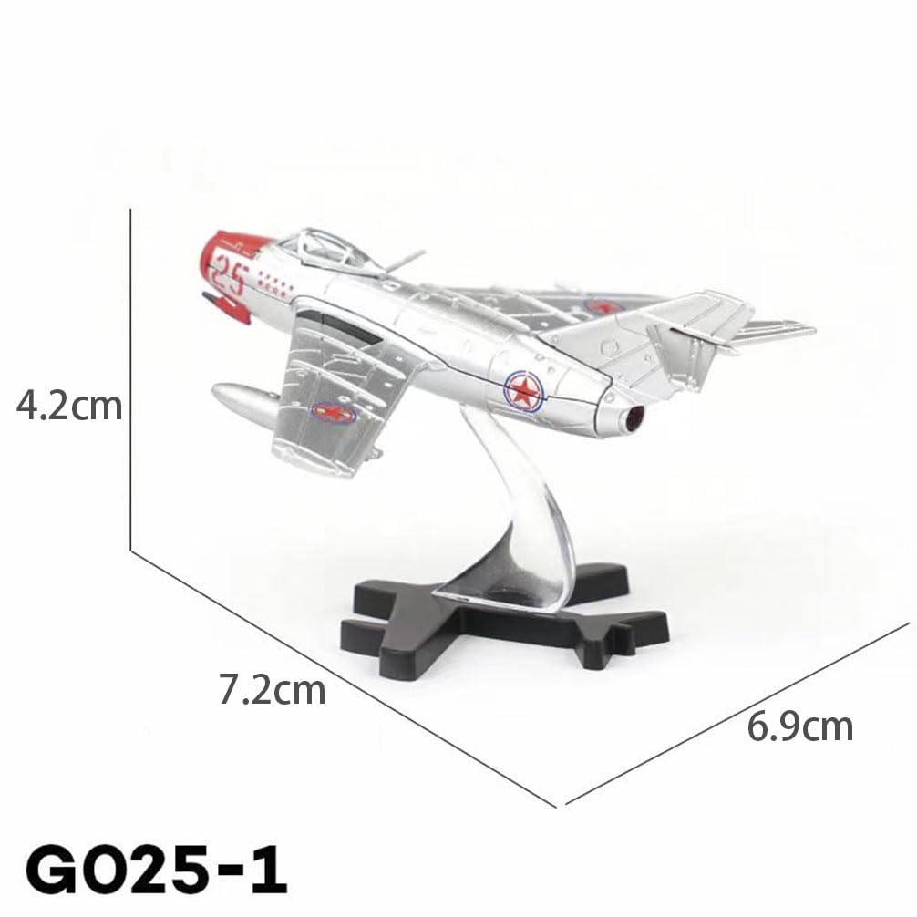 花田制造 XCARTOYS G025-1 Mikoyan MiG-15 Fighter Jet Model 1/144 Scale