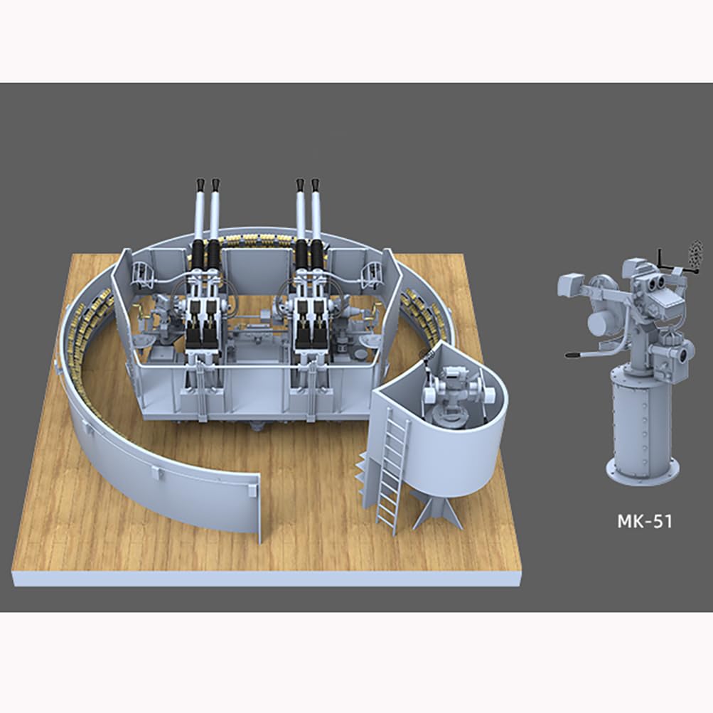 花田制造 ZimModel ZM53001 US Navy 40mm Quad Bofors AA Gun Mount, 1/35 Scale Military Model Kit