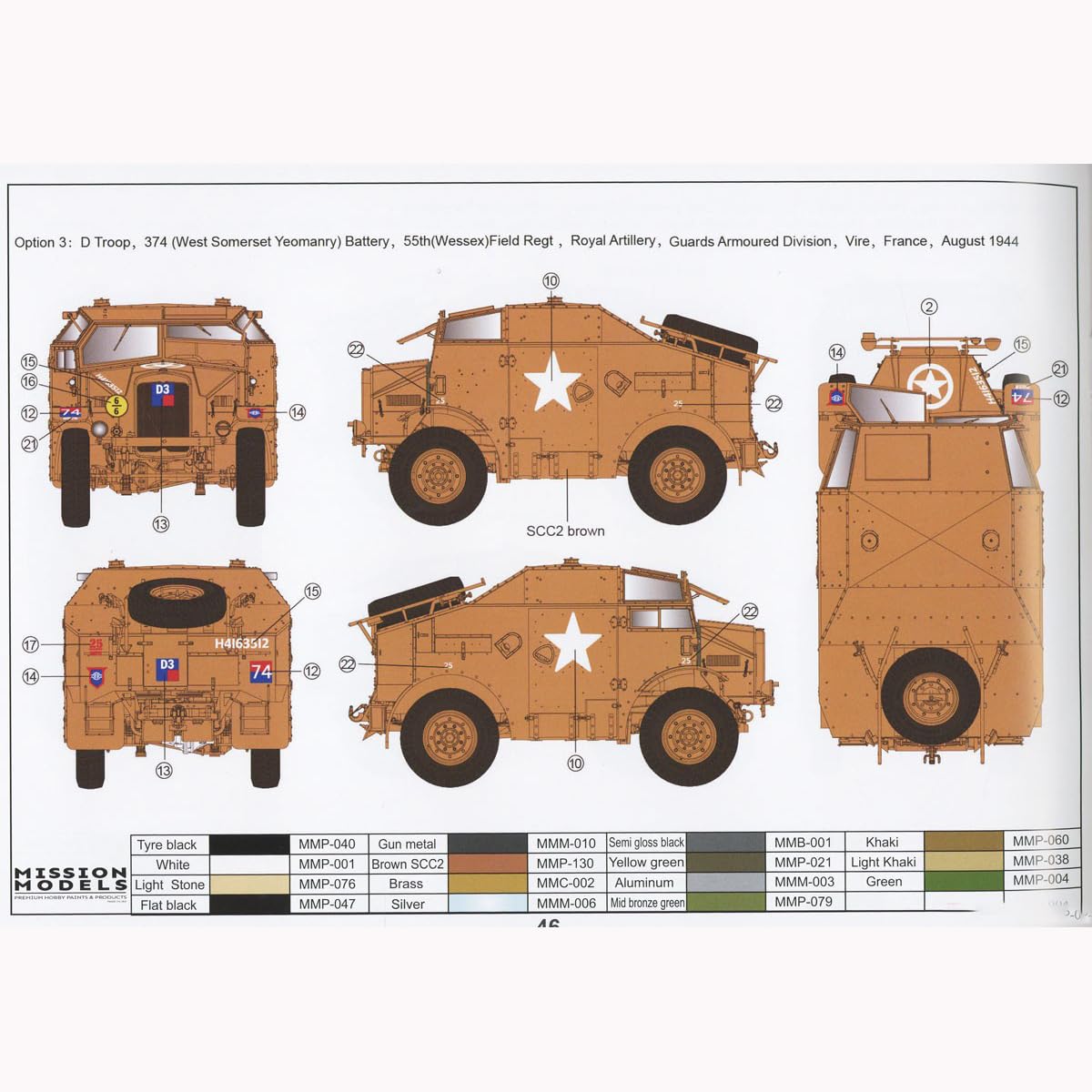 花田制造 British WWII Tractor 4x4 Field Artillery C8 Mk. II Early, 1/35 Scale Military Model Kit, Gecko Models 35GM0064