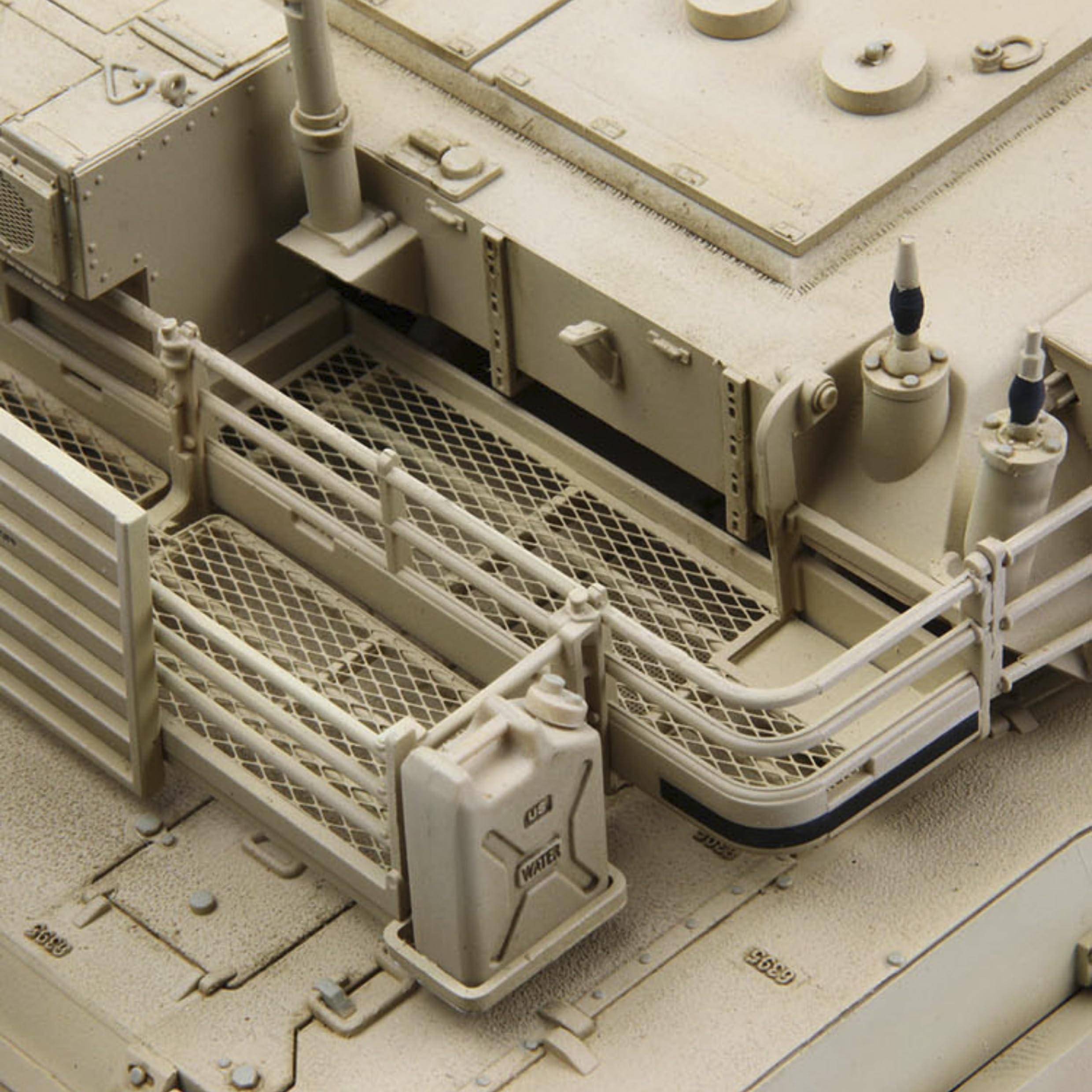 花田制造 Meng TS-032 U.S. Army M1A1 Abrams TUSK Main Battle Tank Model Kit, 1/35 Scale, Military Vehicle