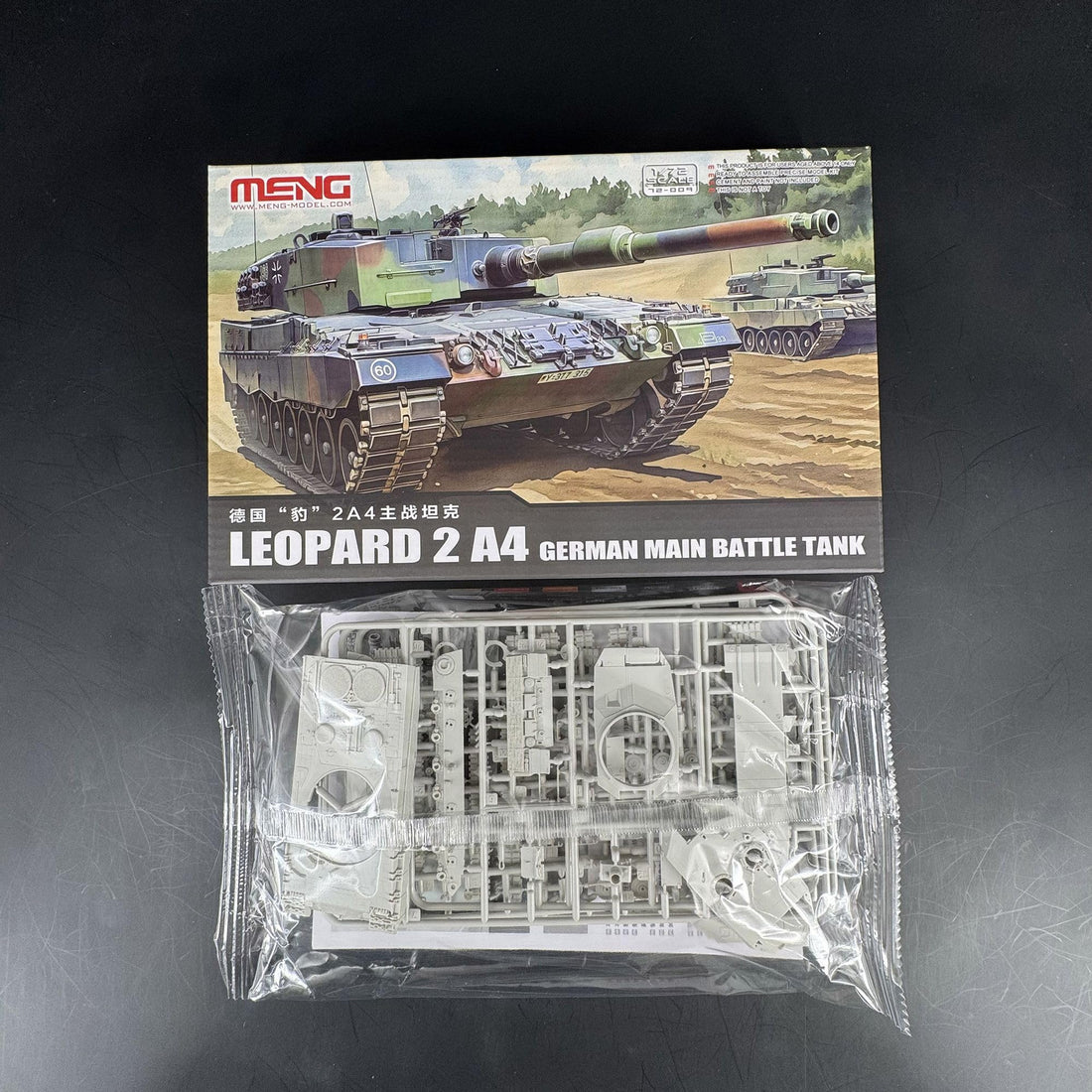 Meng 72-009 Leopard 2 A4 German Main Battle Tank Model KIT,1/72 Scale