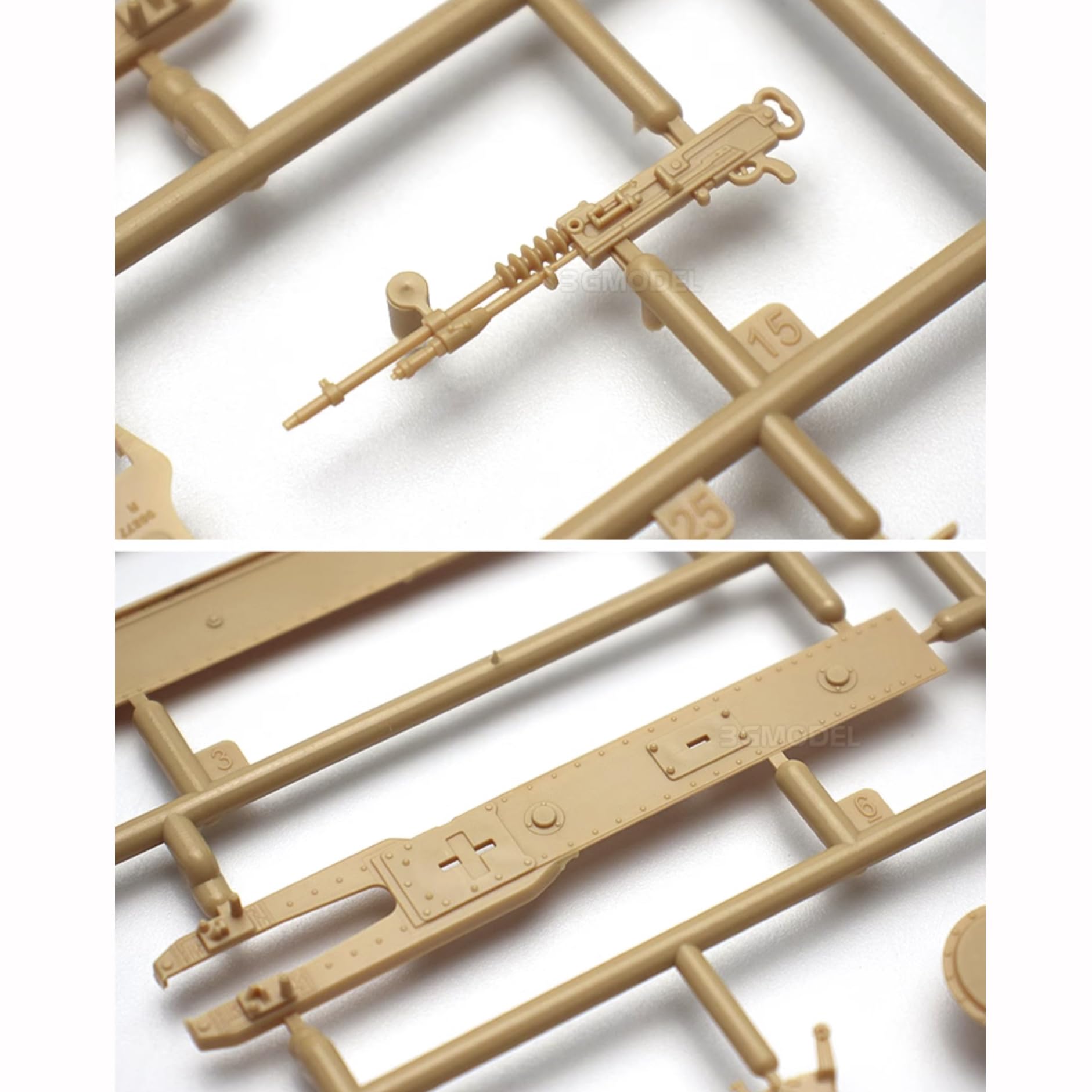 花田制造 Meng TS-008 French FT-17 Light Tank (CAST Turret), 1/35 Scale Military Model Kit, Full INTERIORS