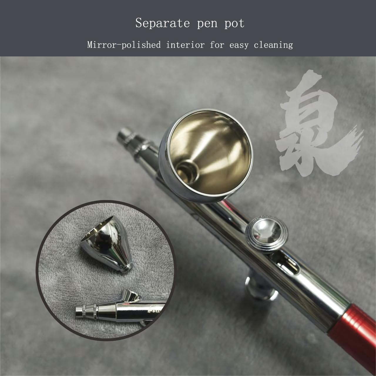 Professional Water-Based Airbrush Kit, Precision Spray Gun with 0.35mm Nozzle, Includes Instructions Manual