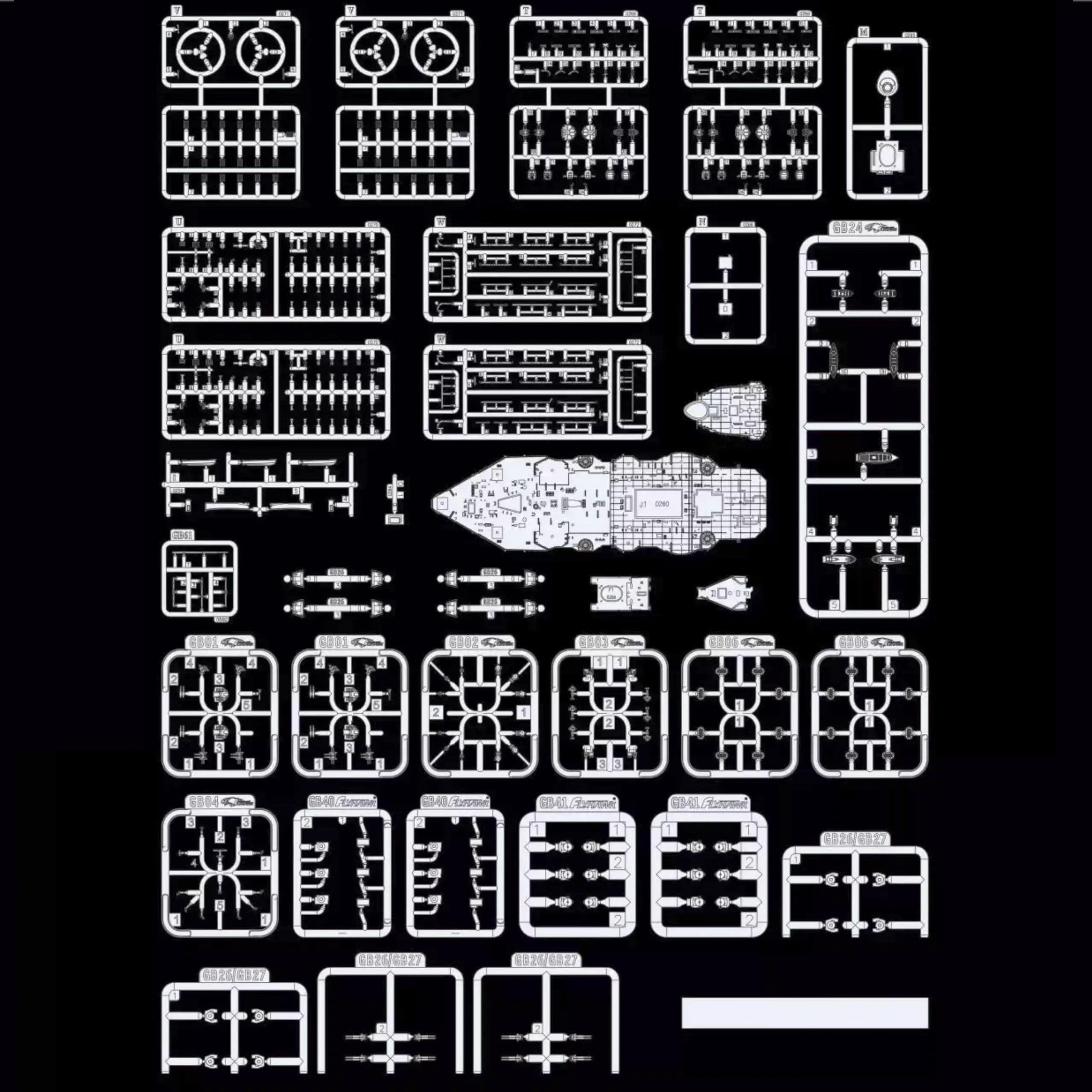 花田制造 Flyhawk FH1177S HMS Hood 1940 Deluxe Edition, 1/700 Scale Model Ship Kit with Metal Parts