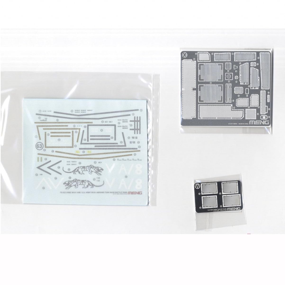 花田制造 Meng TS-032 U.S. Army M1A1 Abrams TUSK Main Battle Tank Model Kit, 1/35 Scale, Military Vehicle