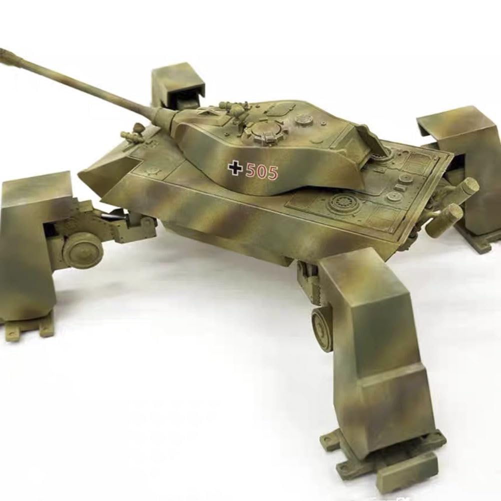 花田制造 UA72352 Fist of War German E-75 Heavy Tank Mech Ausf.G, 1:72 Scale Model Kit, Military Vehicle