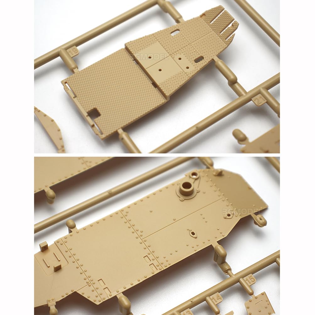 花田制造 Meng TS-008 French FT-17 Light Tank (CAST Turret), 1/35 Scale Military Model Kit, Full INTERIORS