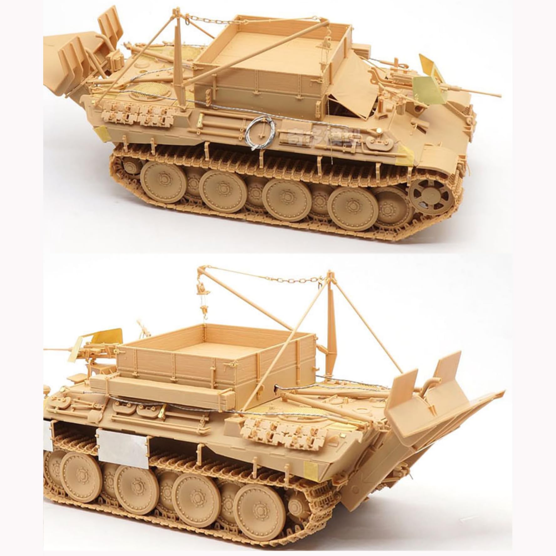 花田制造 Meng SS-015 Sd.kfz 179 German Bergepanther Ausf.A Military Tank Model Kit, 1/35 Scale, Stegosaurus Series