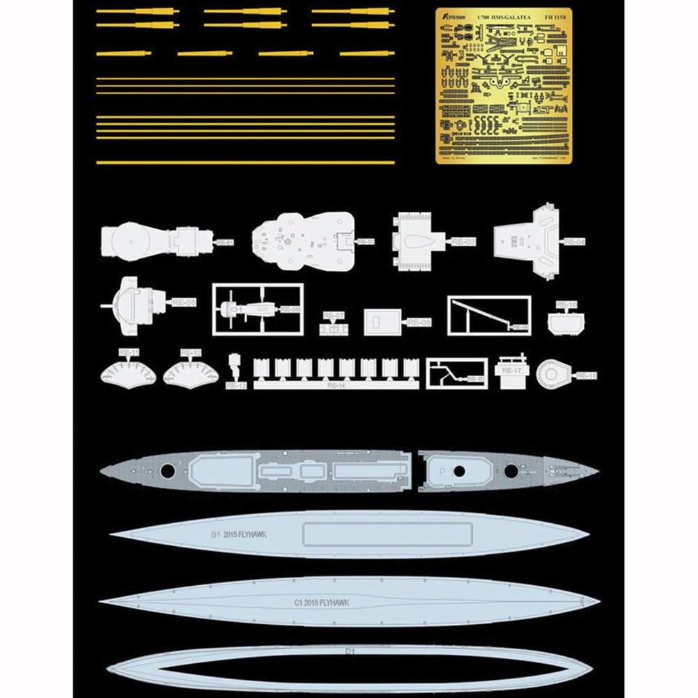 花田制造 FLYHAWK FH1158 1/700 Scale HMS Galatea British Battleship 1946 Model Kit
