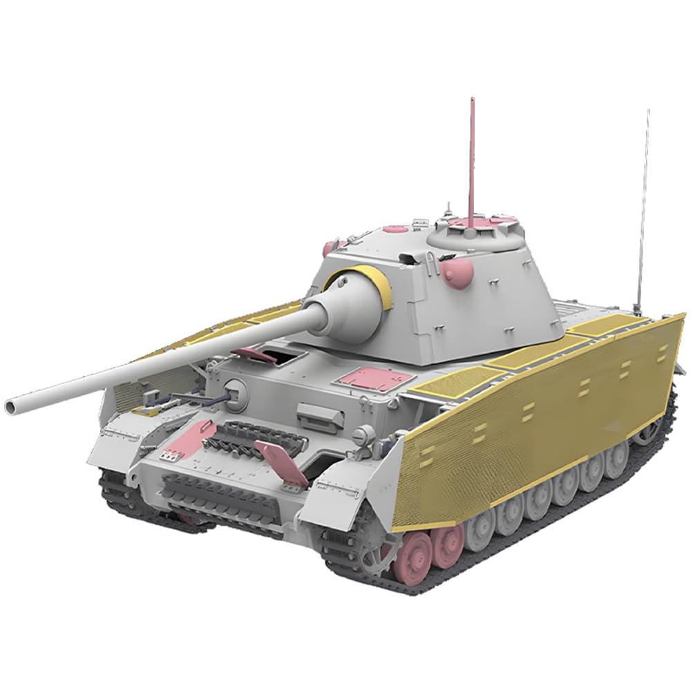 花田制造 RFM 5068 Pz.Kpfw.IV J mit Panther F Turret, 1/35 Scale Military Tank Model Kit