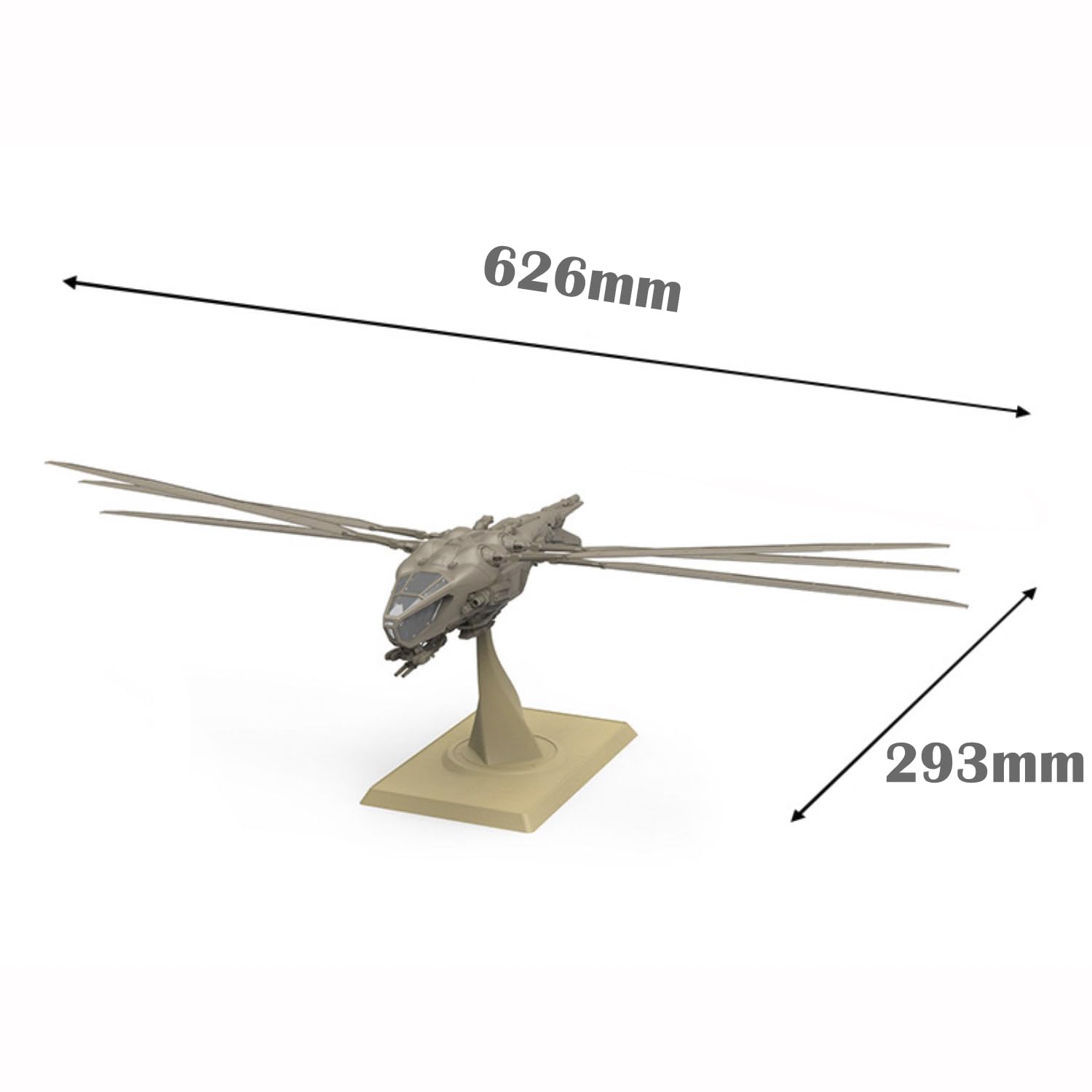 Meng DS-009 Dune Harkonnen Ornithopter Model Kit, 1/72 Scale