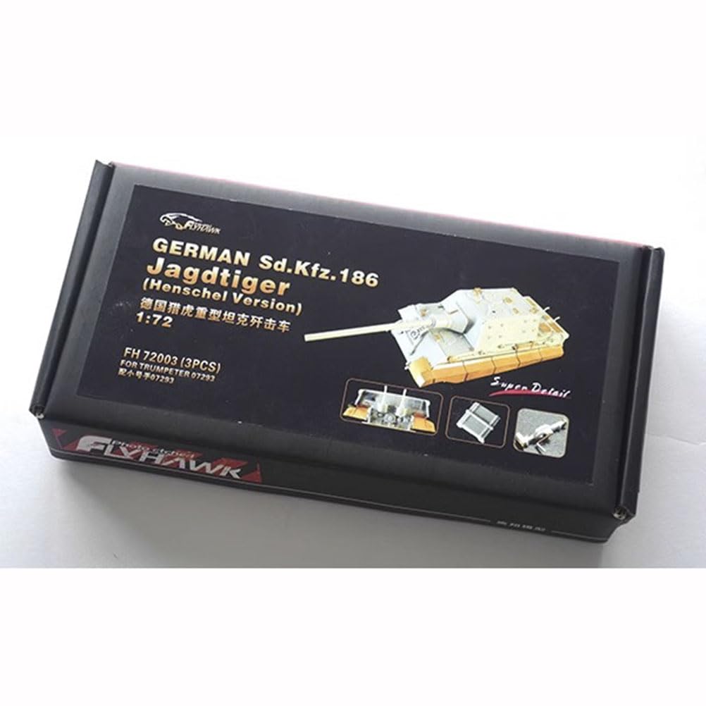 FLYHAWK FH72003(3PCS) German Sd.Kfz.186 Jagdtiger(Henschel Version) Tank Model Kit for Trumpeter 07293 1:72 Scale