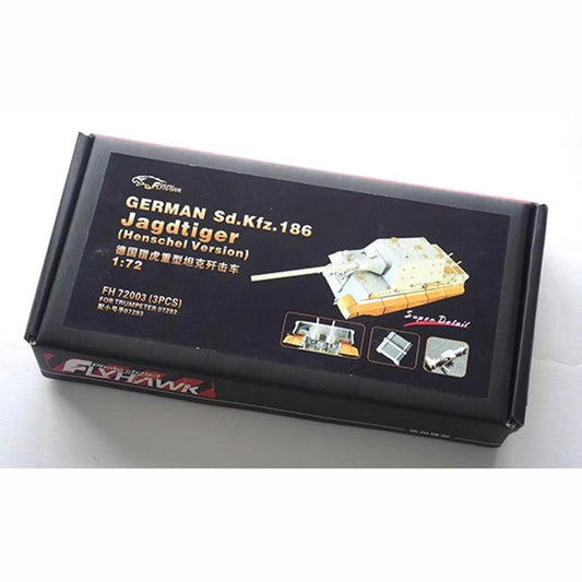 FLYHAWK FH72003(3PCS) German Sd.Kfz.186 Jagdtiger(Henschel Version) Tank Model Kit for Trumpeter 07293 1:72 Scale