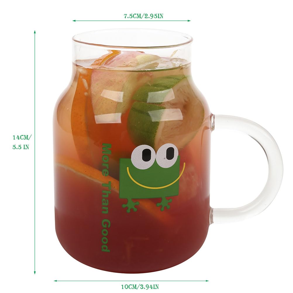 花田制造 Glass Mason Jar with Handle - 29oz Glass Mug with Silicone Lids and Straws - Drinking Glasses for Overnight Oats & Glass Iced Coffee Cup, Tumbler for Iced Drinks,Tea, Lemonade, Boba & More，Gift
