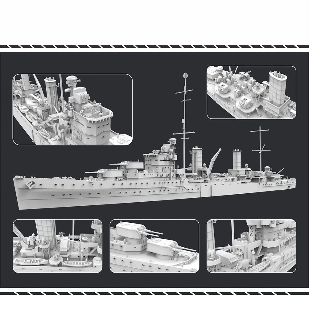 FLYHAWR FH1109S 1/700 HMS Penelope 1940 British Navy Light Cruiser Penelope 1940 Plastic Model（Deluxe Edition）