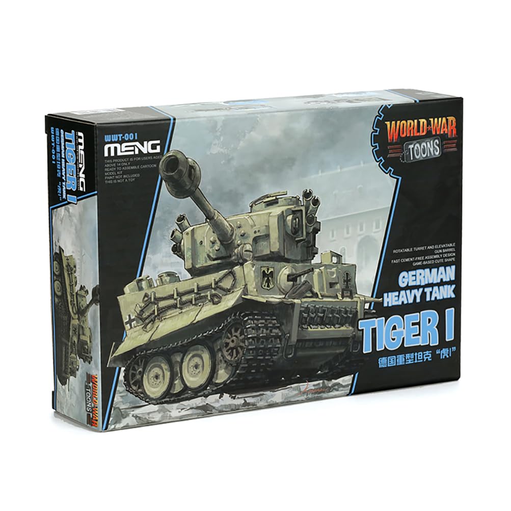 花田制造 Meng WWT-001 World War Toons German Tiger I Heavy Tank Model Kit