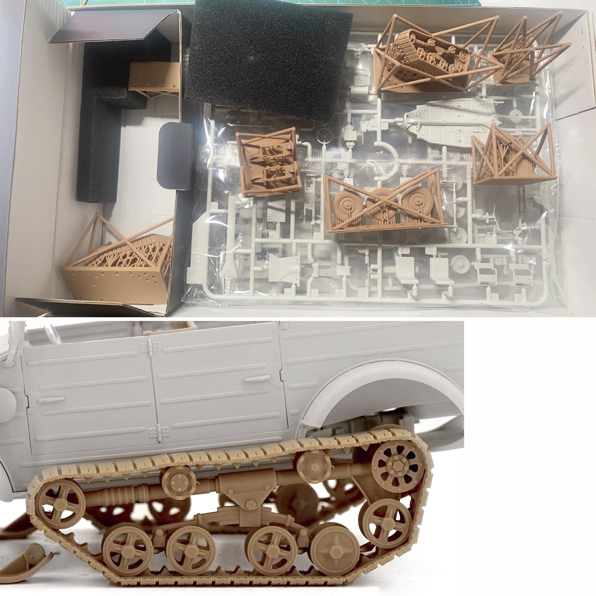 花田制造 Meng VS-018 German Pkw.K1 Kubelwagen Type 155 Half-Track, 1/35 Scale Military Model Kit