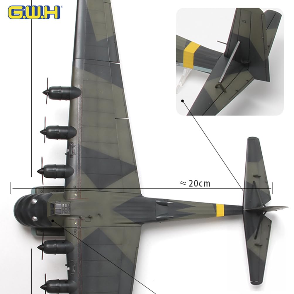花田制造 GWH Me323 D-1 Gigant Military Transport Aircraft Model Kit, 1/144 Scale, L1006