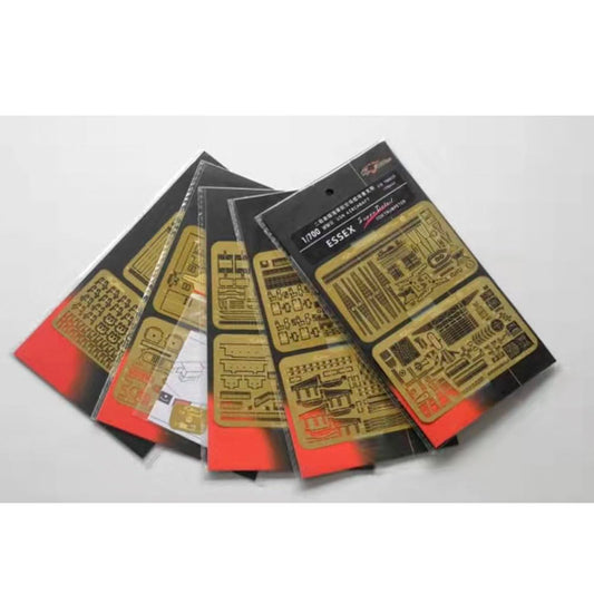 FLYHAWK FH700025 for Trumpeter 05728 05729 05730 1/700 WW2 USN Aircraft Carrier Essex Photoetch Enhancement Parts Photoetch Set Etched Parts
