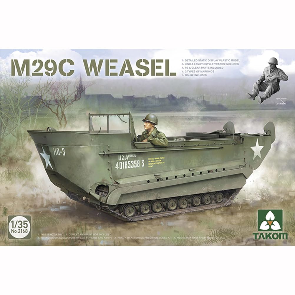 TAKOM No.2168 1/35 Scale ,M29C Weasel Amphibious Vehicle Model Kit