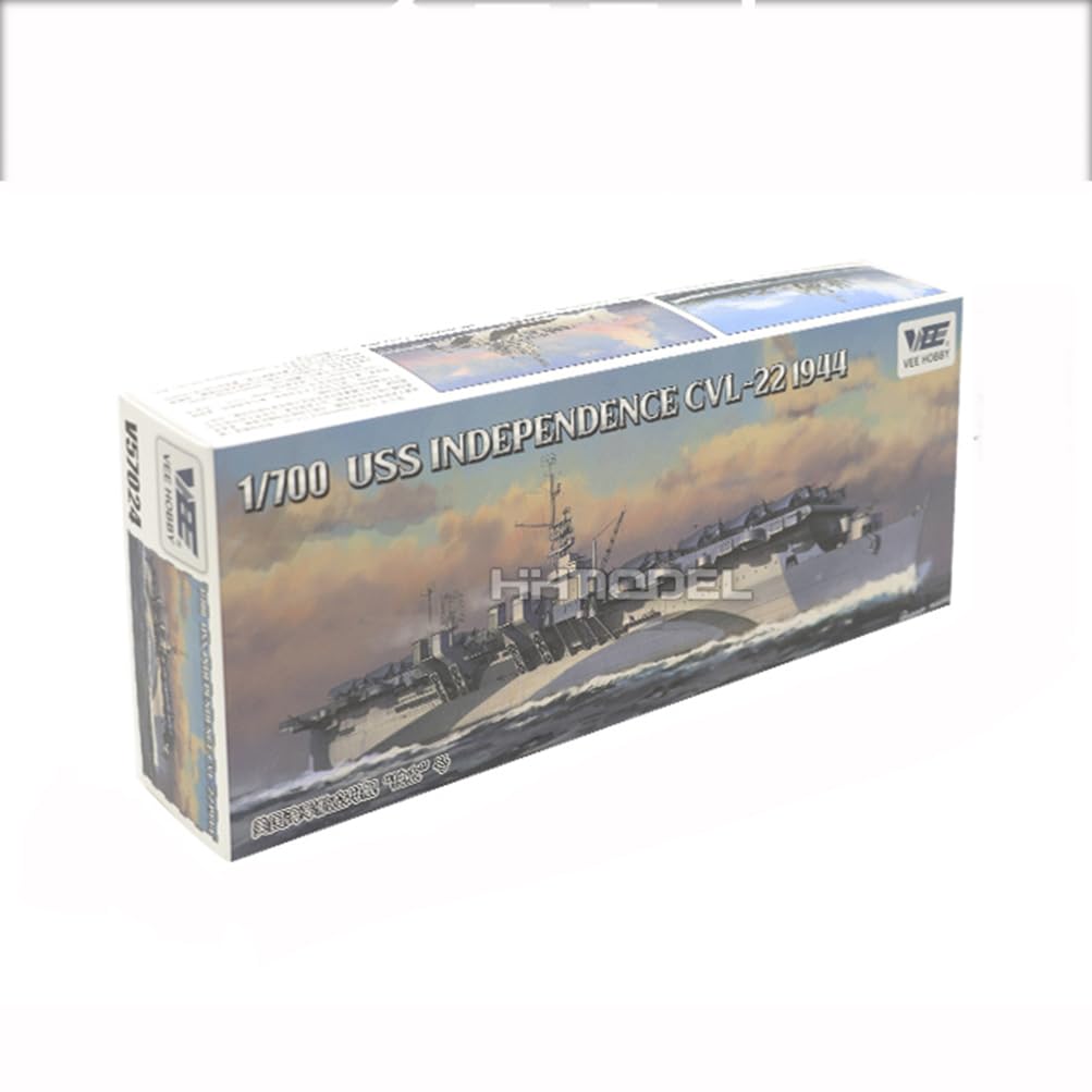 花田制造 VEE V57024 USS Independence CVL-22 1944 Military Ship Model Kit, 1/700 Scale