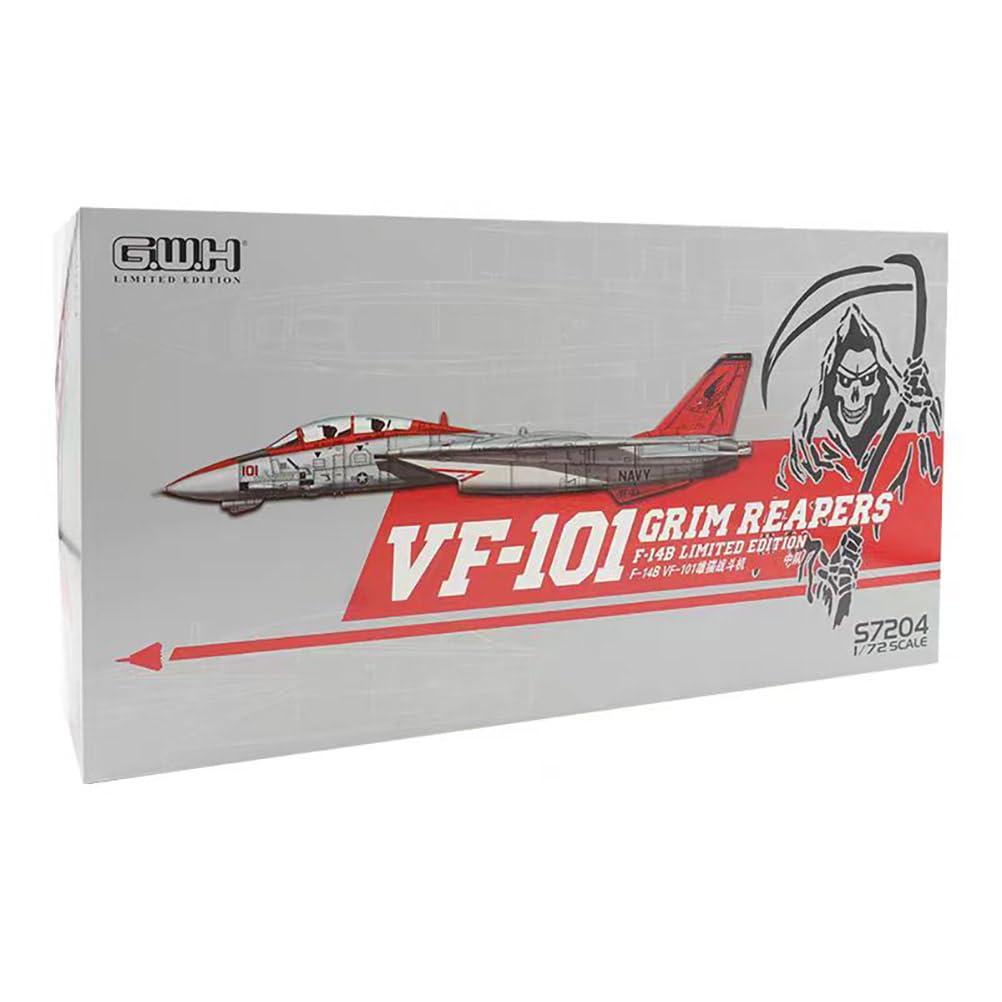花田制造 GWH S7204 Limited Edition 1/72 Scale VF-101 Grim Reapers F-14B Tomcat Model Kit