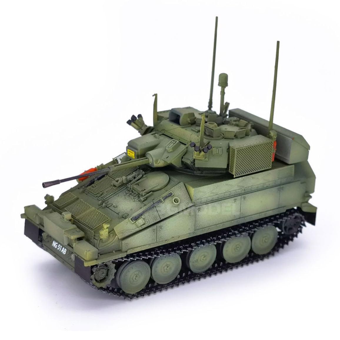 花田制造 FV107 Scimitar Mark 2 Military Tank Model Kit, 1/72 Scale, Fore Hobby Item 2001