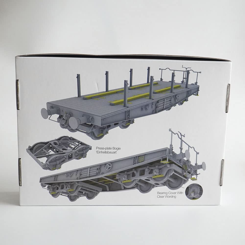花田制造 German 50TON Type SSys Koln FLATCAR Schwerer PLATFORMWAGEN 1/35 TK 3504 Plastic Model