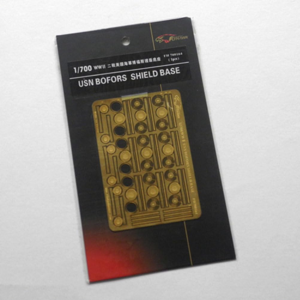花田制造 FLYHAWK FH700164 for 1/700 WW2 USN BOFORS Shield Base Photoetch Enhancement Parts Photoetch Set Etched Parts
