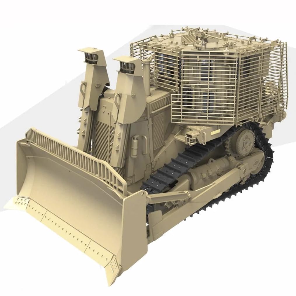 花田制造 Meng SS-010 D9R Armored Bulldozer with Slat Armor, 1/35 Scale Military Model Kit