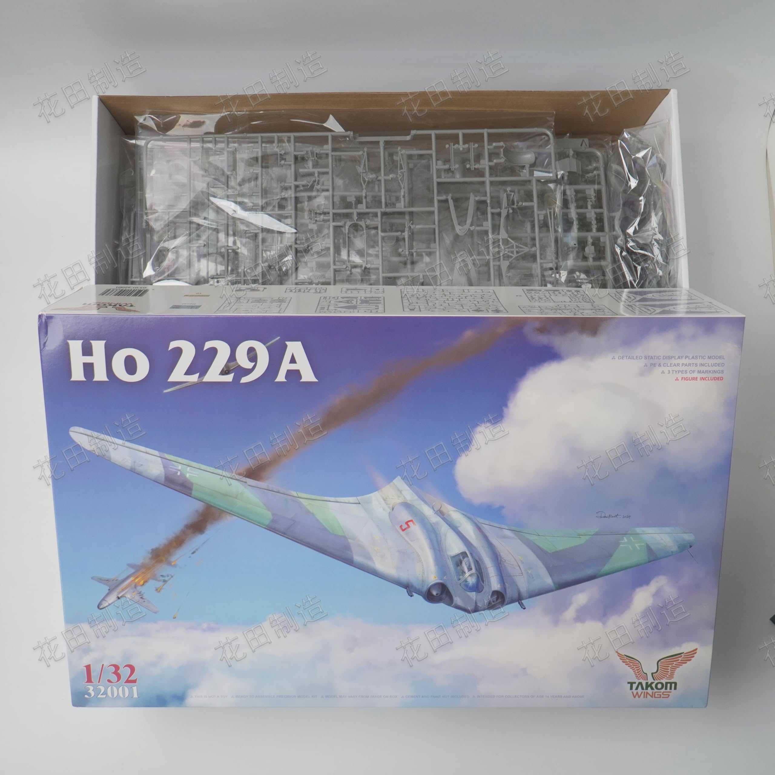 TAKOM NO32001, 1/32 Scale, Wings Ho 229A Aircraft Model Kit