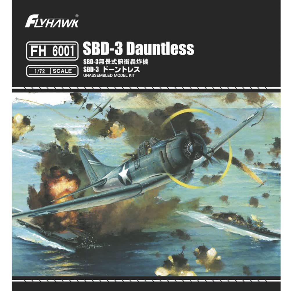 FLYHAWK FH6001 1/72 SBD-3 Dauntless Plastic Model unassembled Model kit