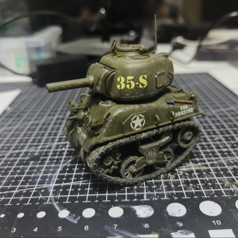 花田制造 Meng WWT-002 U.S Medium Tank M4A1 Sherman World-War Toons Model kit