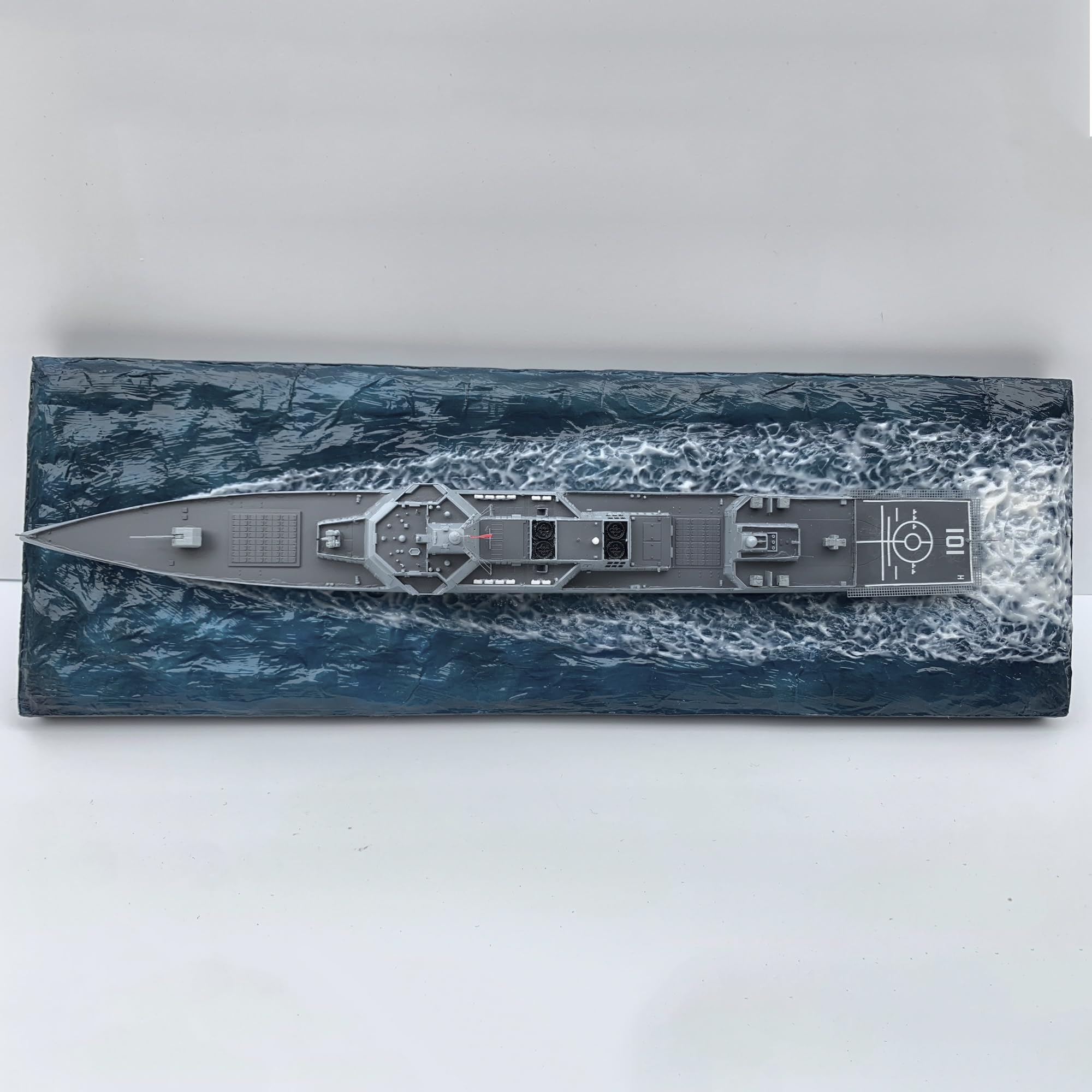 花田制造 FLYHAWK Sphyrna HTP 7001 Type 055 Destroyer Nanchang Model Kit, 1/700 Scale, Unassembled Military Ship