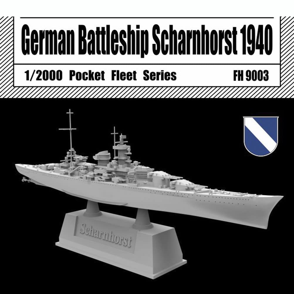Flyhawk Model German Battleship Schannhorst 1940 1/2000 Pocket Fleet Series FH9003