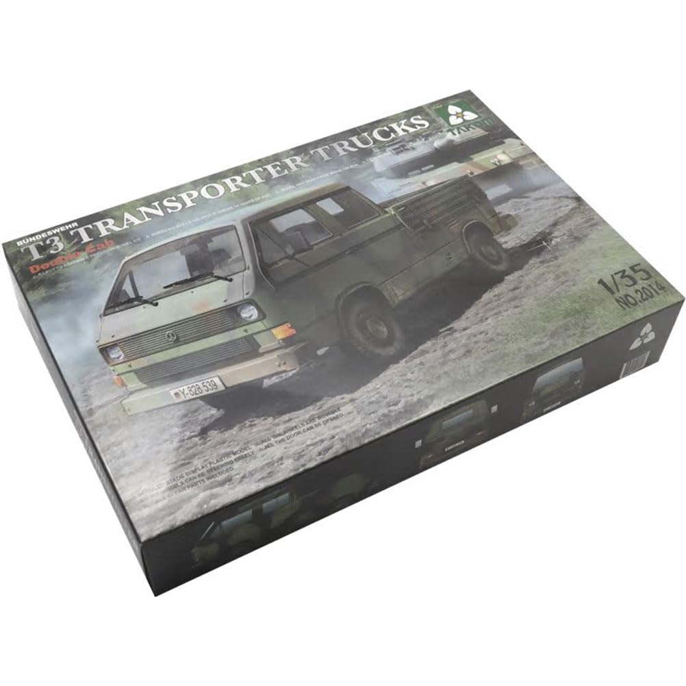 TAKOM 2014 1/35 Scale Bundeswehr T3 Transporter Trucks Double CAB Kit, Bundeswehr Edition