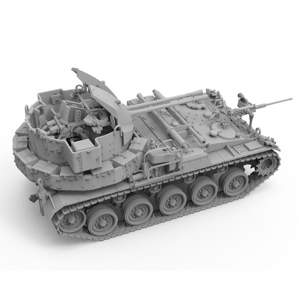 花田制造 Foreart M19 Twin 40mm Gun Motor Carriage, 1/72 Scale Military Model Kit, WWII US Army Tank Destroyer with Detailed Parts and Assembly Instructions, Item 2004