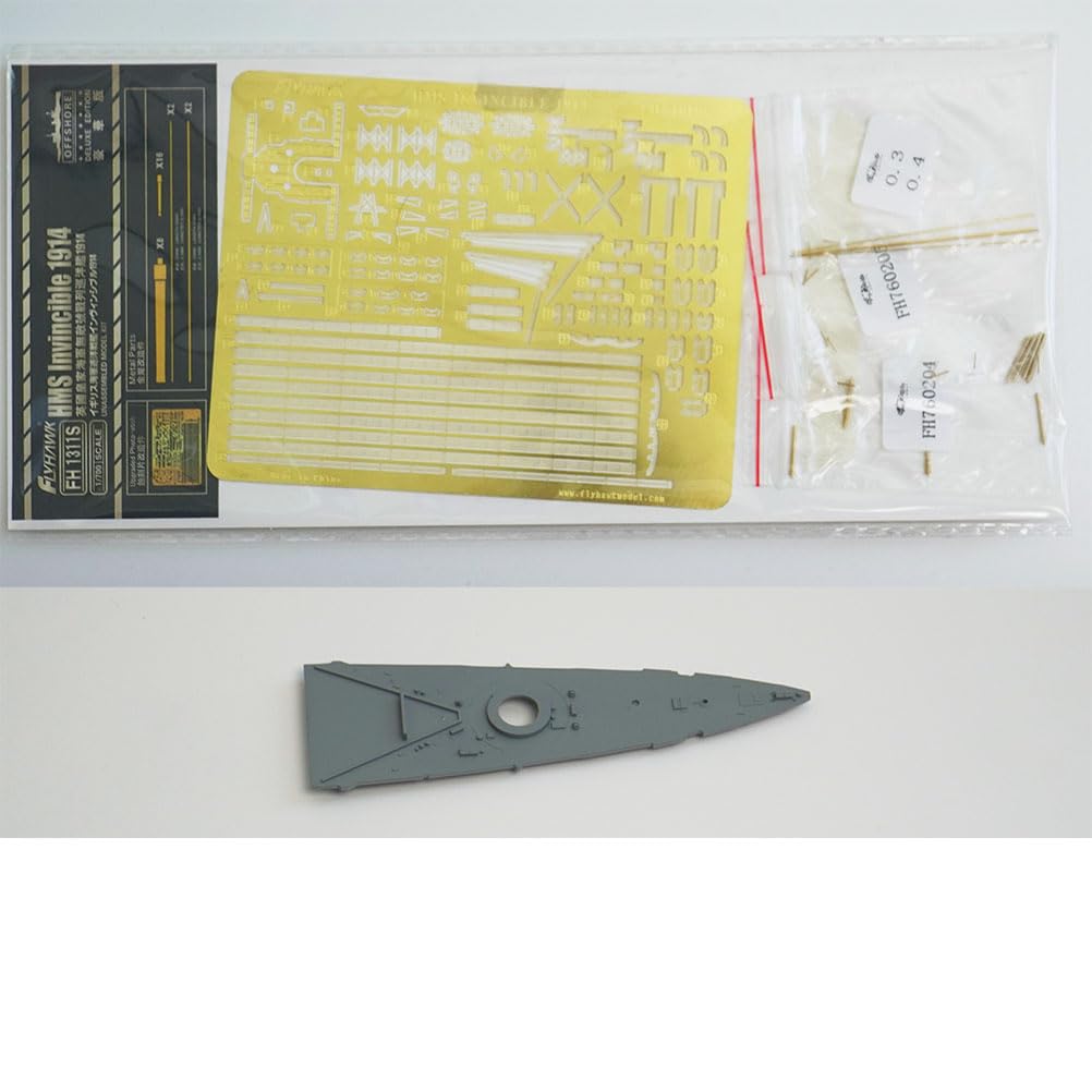 花田制造 Flyhawk FH1311S 1/700 HMS Invincible 1914 Deluxe Edition Plastic Model Kit