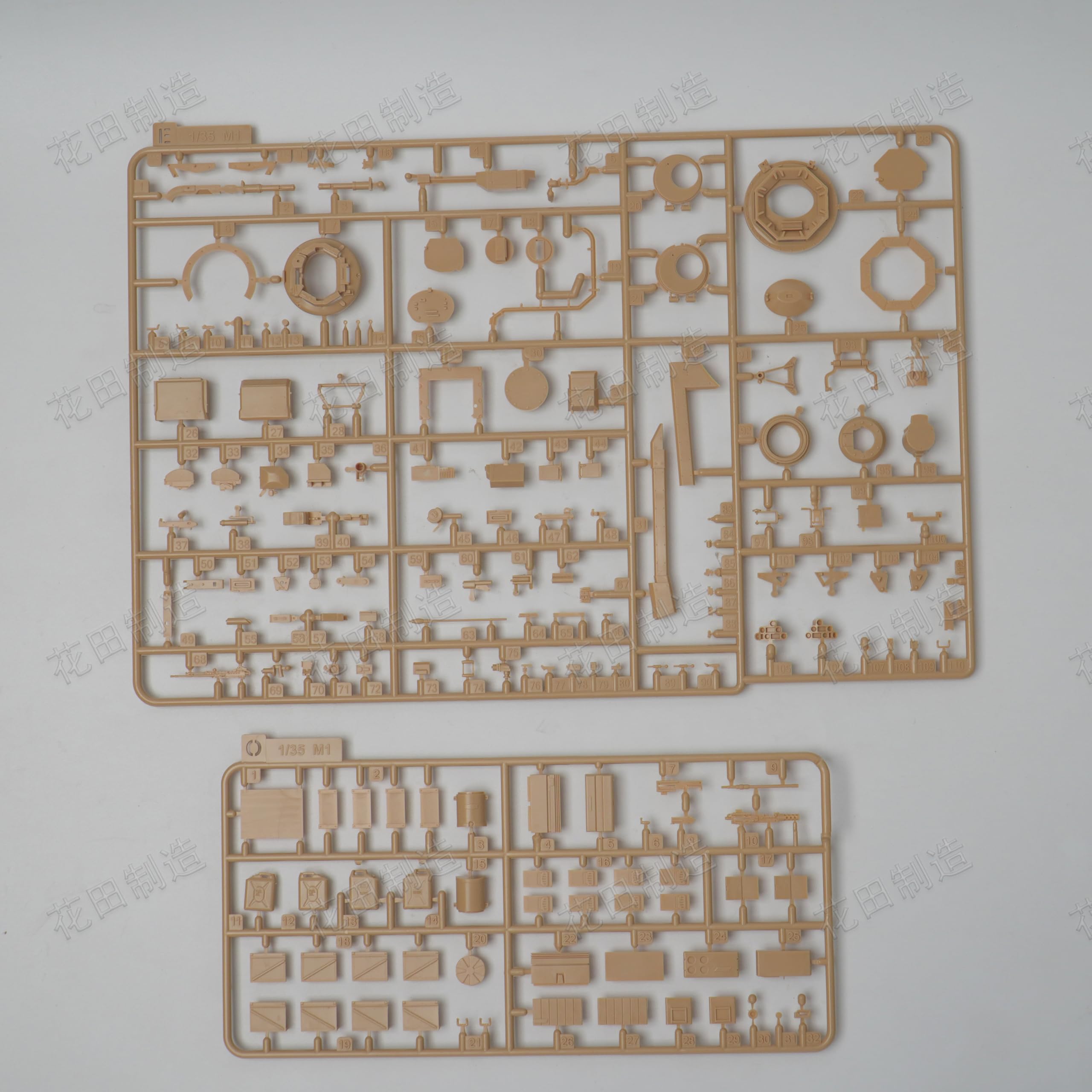 花田制造 RFM RM-5007 M1A1/A2 Abrams Main Battle Tank 2 in 1 Military Vehicle Model kit，with Full Interior，1/35 SACAL