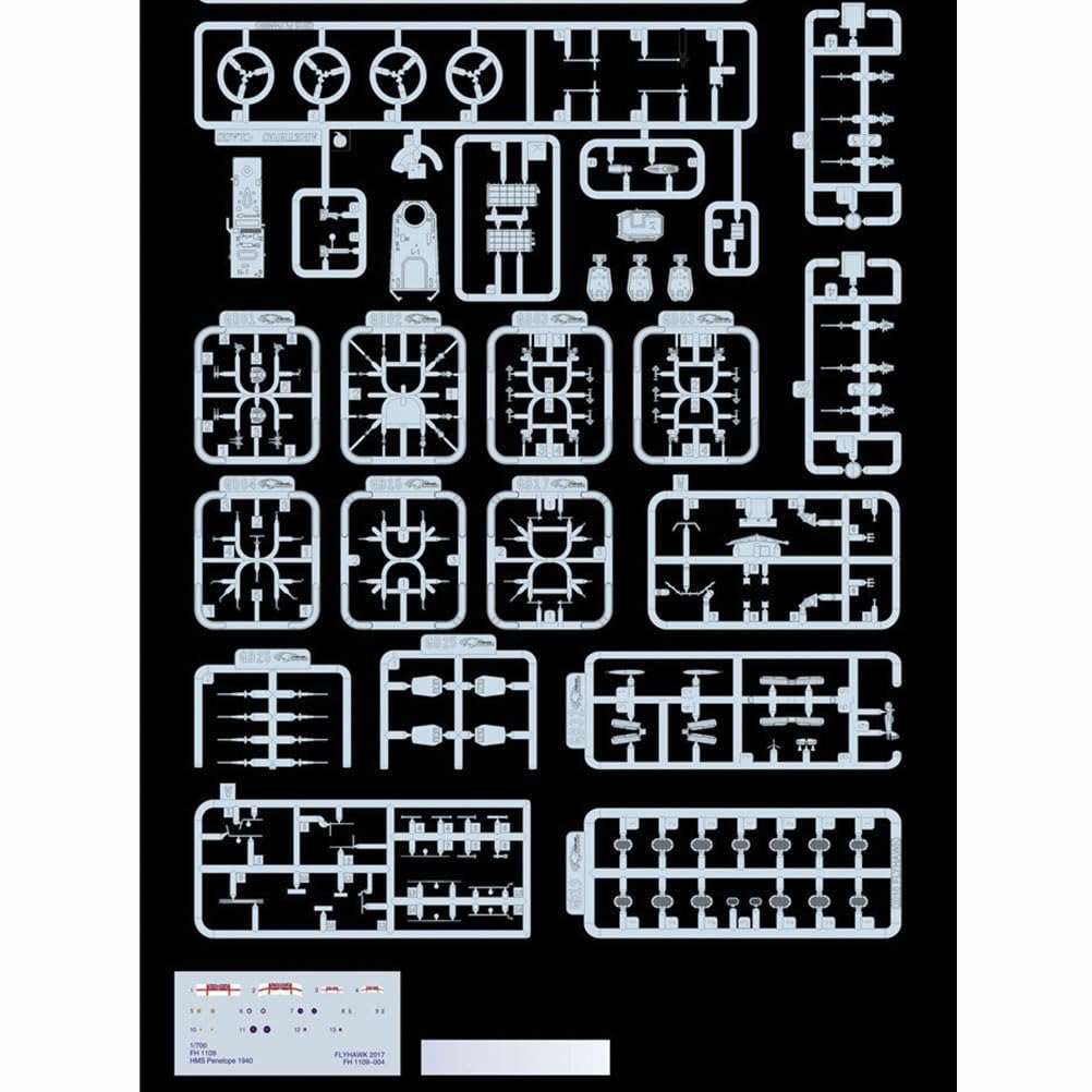 花田制造 FLYHAWK FH1158 1/700 Scale HMS Galatea British Battleship 1946 Model Kit