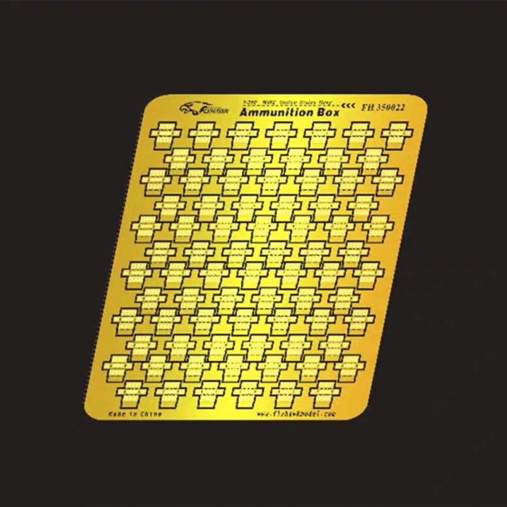 花田制造 flyhawk FH350022 1/700 WWII USN Ammunition Box Model Kit Photoetch Enhancement Parts Photoetch Set Etched Parts Battleship Model Kits Super Detail